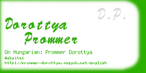 dorottya prommer business card